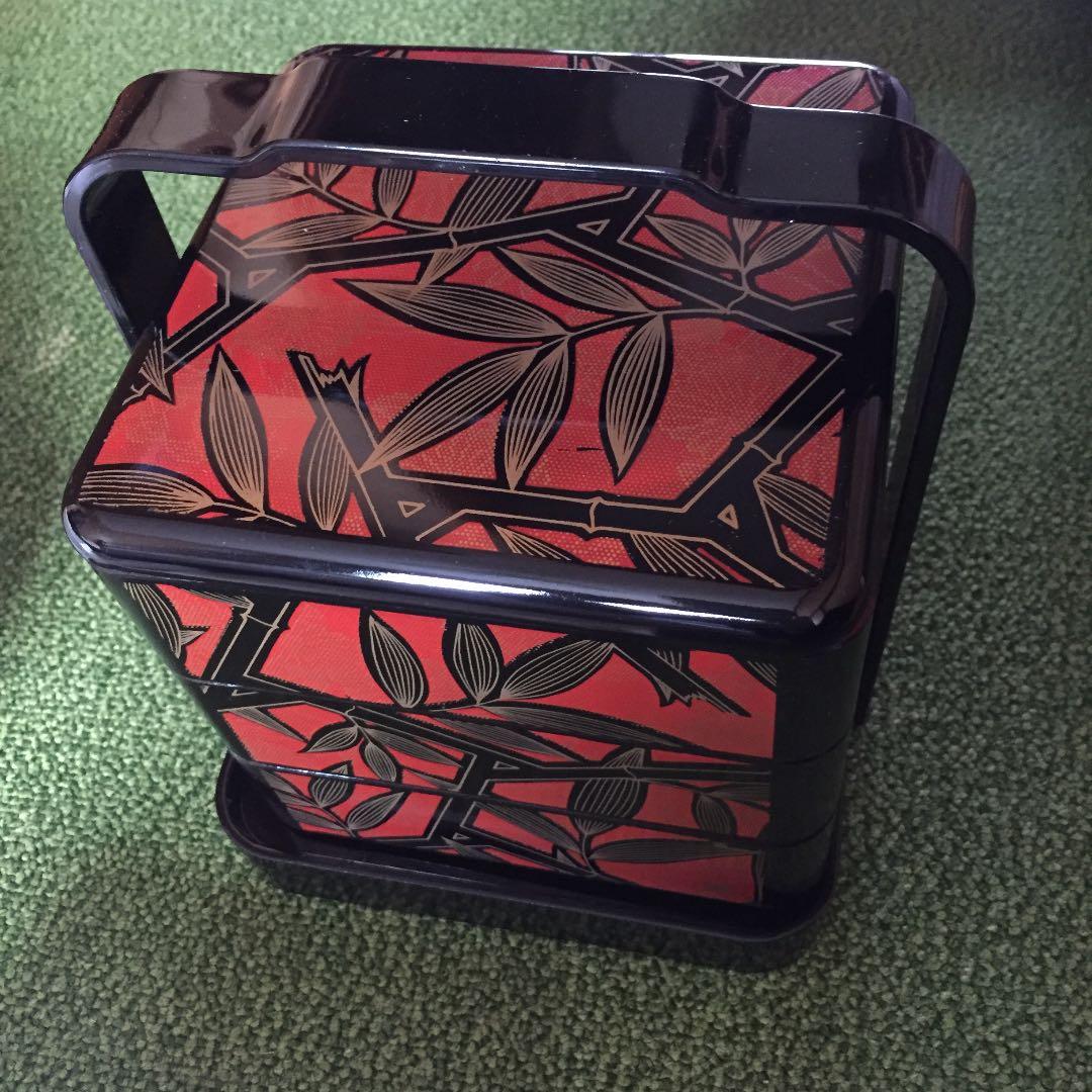 三段御重箱 手提付き おせち料理に