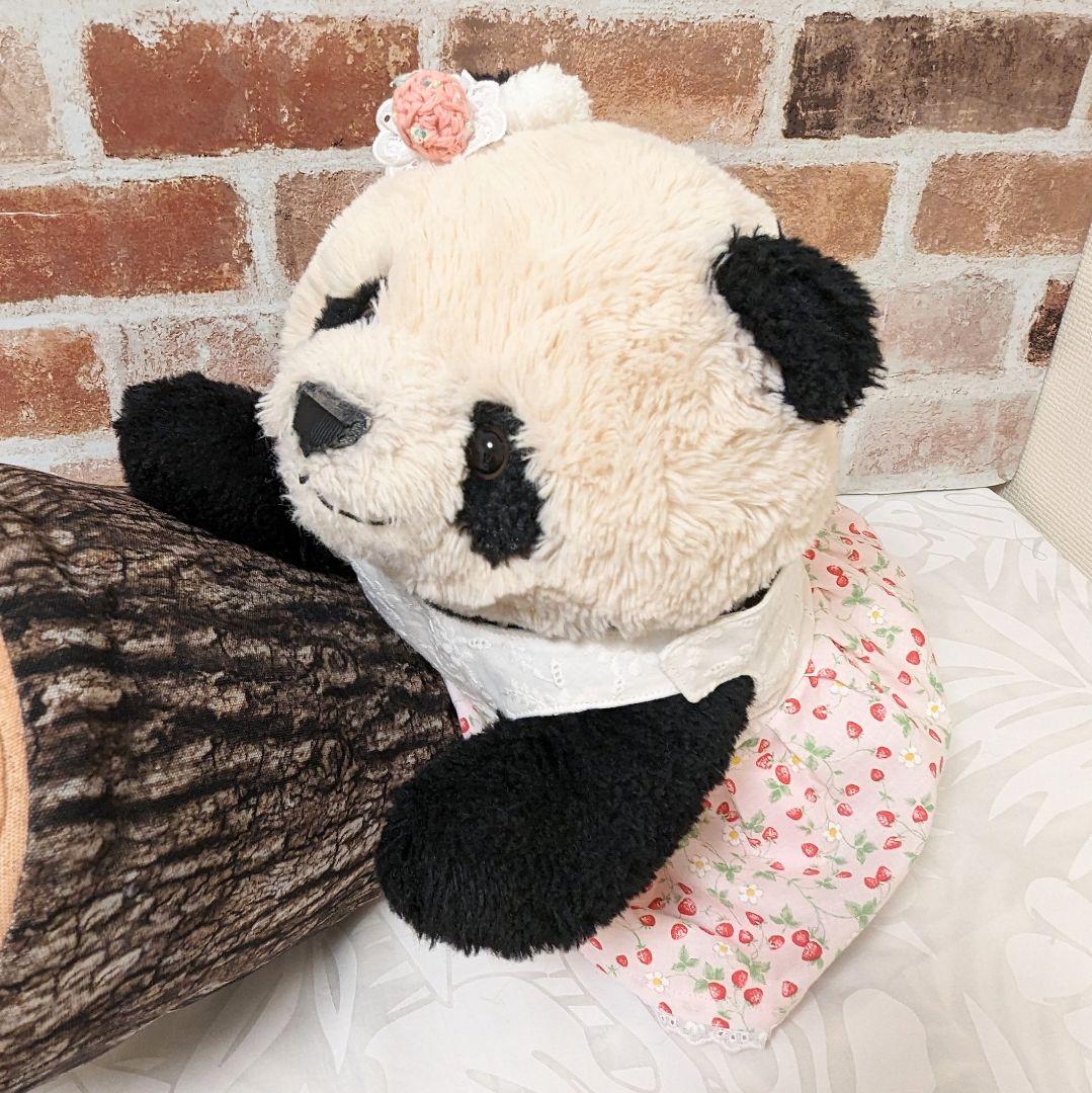 シャンシャン様♡オーダー♡２歳シャンちゃん♡かぼパンリバーシブルツーピース