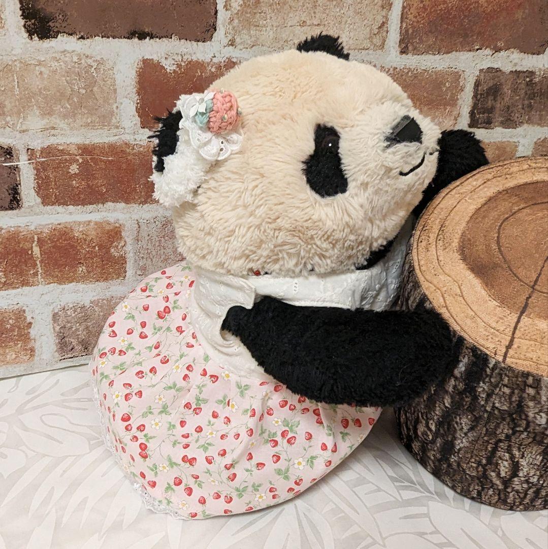 シャンシャン様♡オーダー♡２歳シャンちゃん♡かぼパンリバーシブルツーピース