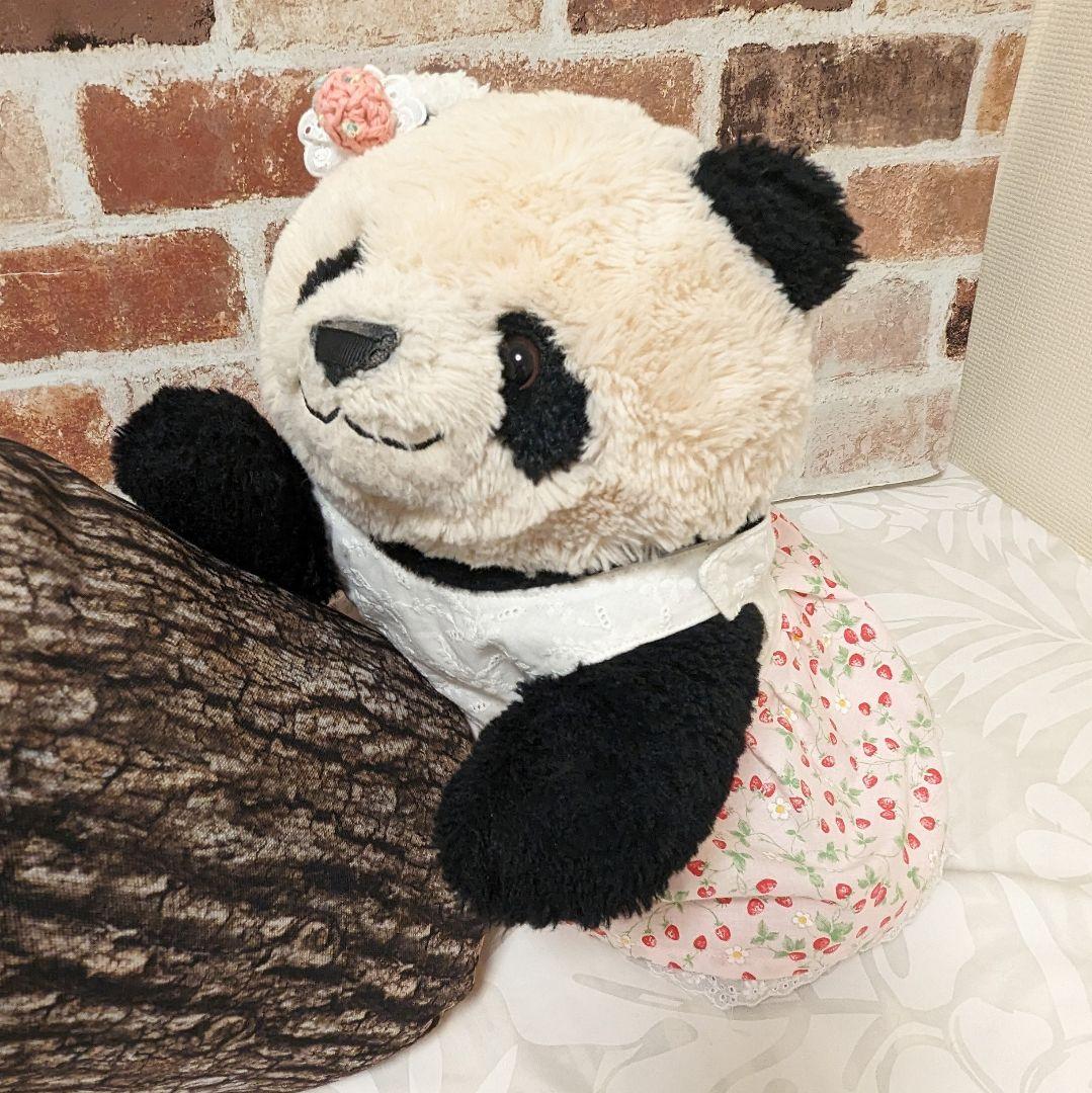 シャンシャン様♡オーダー♡２歳シャンちゃん♡かぼパンリバーシブルツーピース