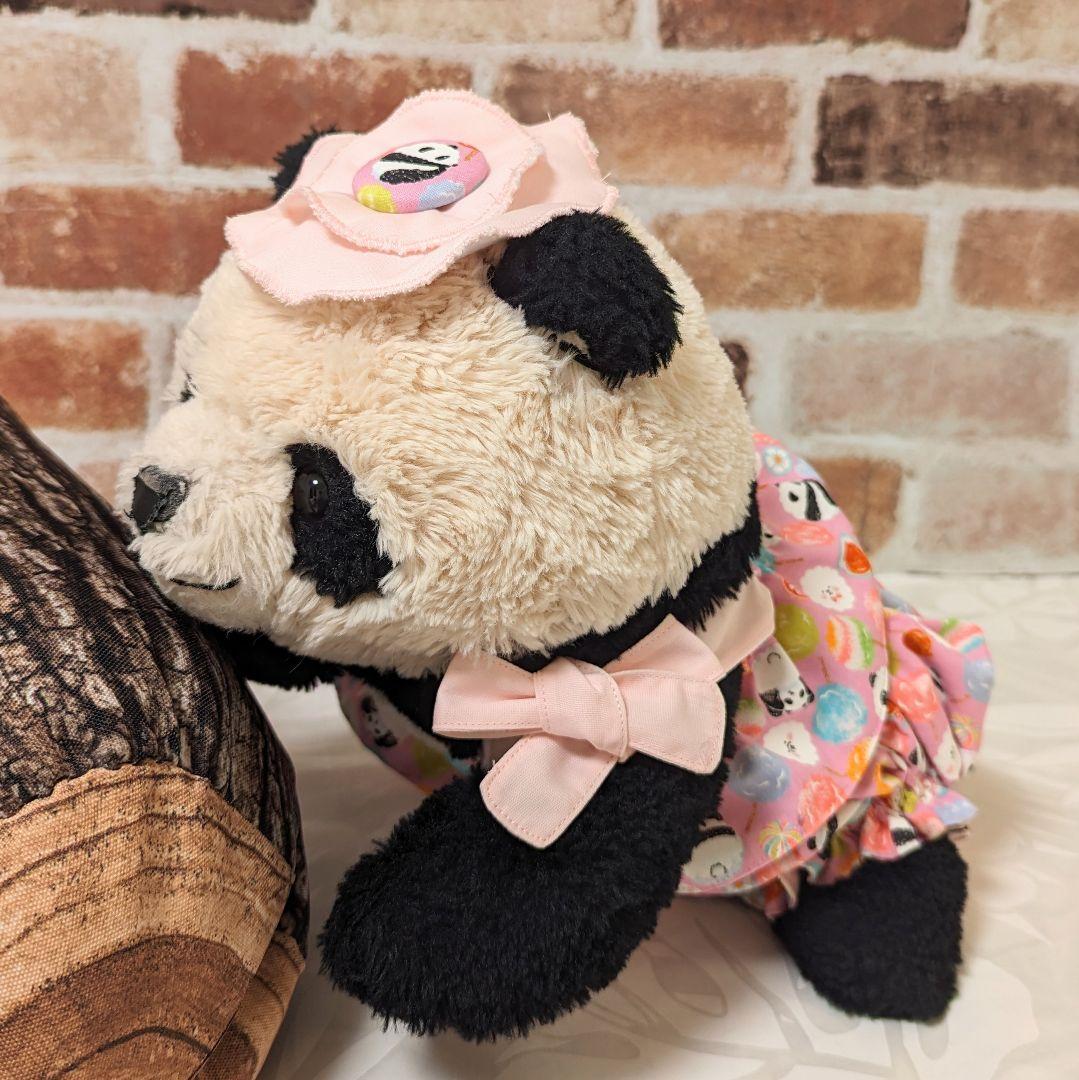 シャンシャン様♡オーダー♡２歳シャンちゃん♡かぼパンリバーシブルツーピース