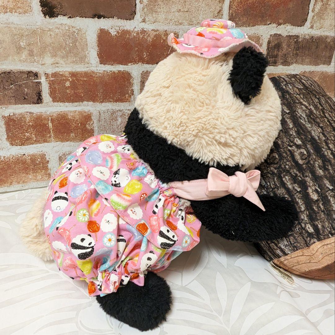 シャンシャン様♡オーダー♡２歳シャンちゃん♡かぼパンリバーシブルツーピース