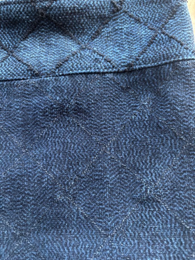 古布　藍染　庄内刺し子のバッグ　リメイク