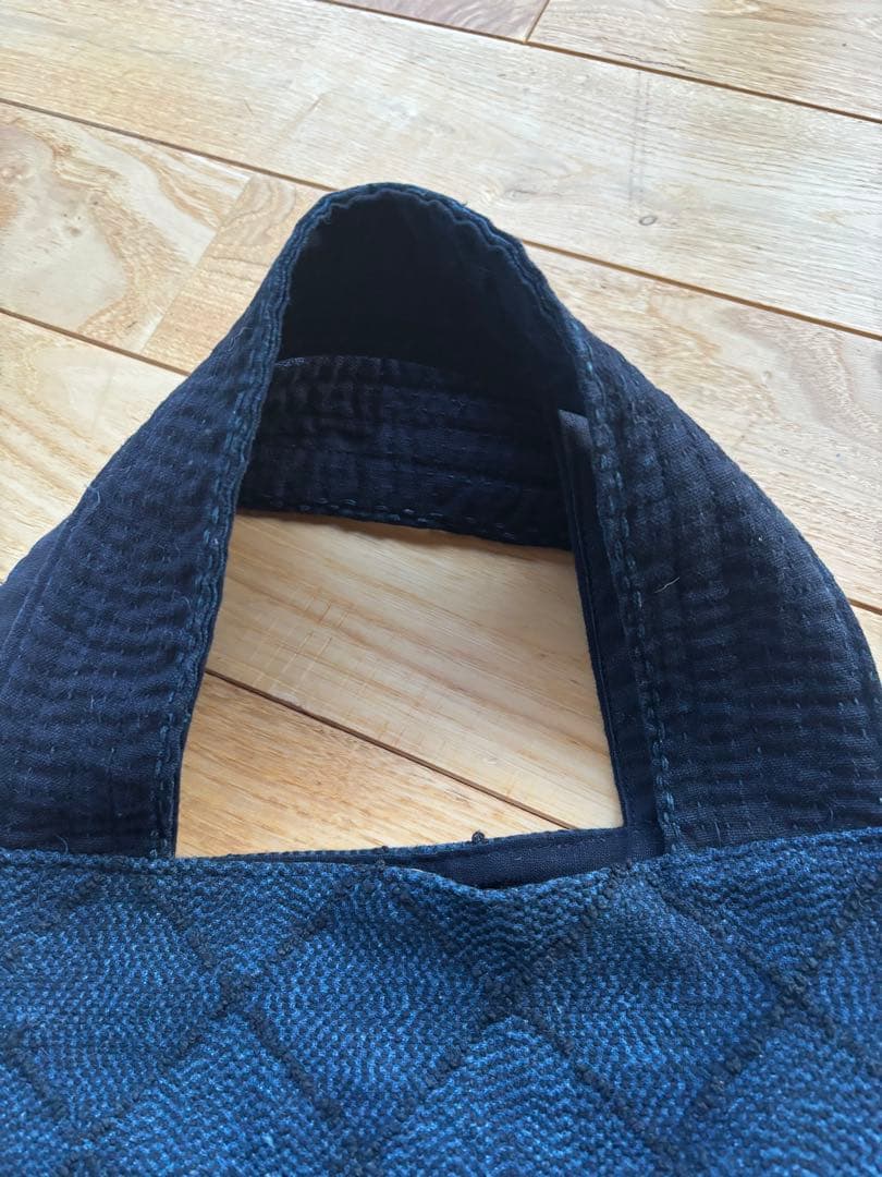 古布　藍染　庄内刺し子のバッグ　リメイク