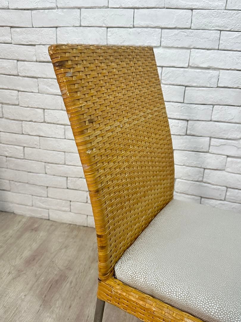 ④【東京23区配送無料】高級家具　アンティークラタン　椅子　チェア　カフェ　店舗