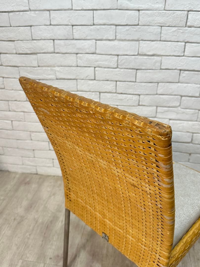 ④【東京23区配送無料】高級家具　アンティークラタン　椅子　チェア　カフェ　店舗