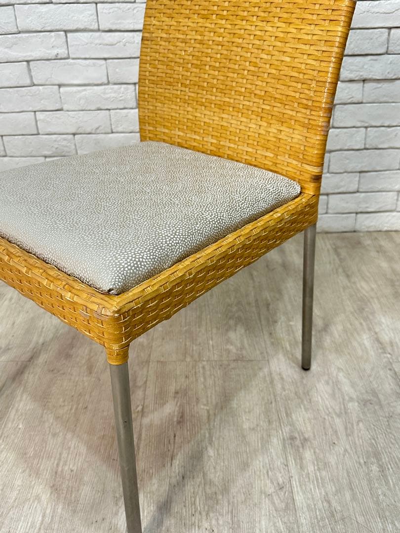 ④【東京23区配送無料】高級家具　アンティークラタン　椅子　チェア　カフェ　店舗