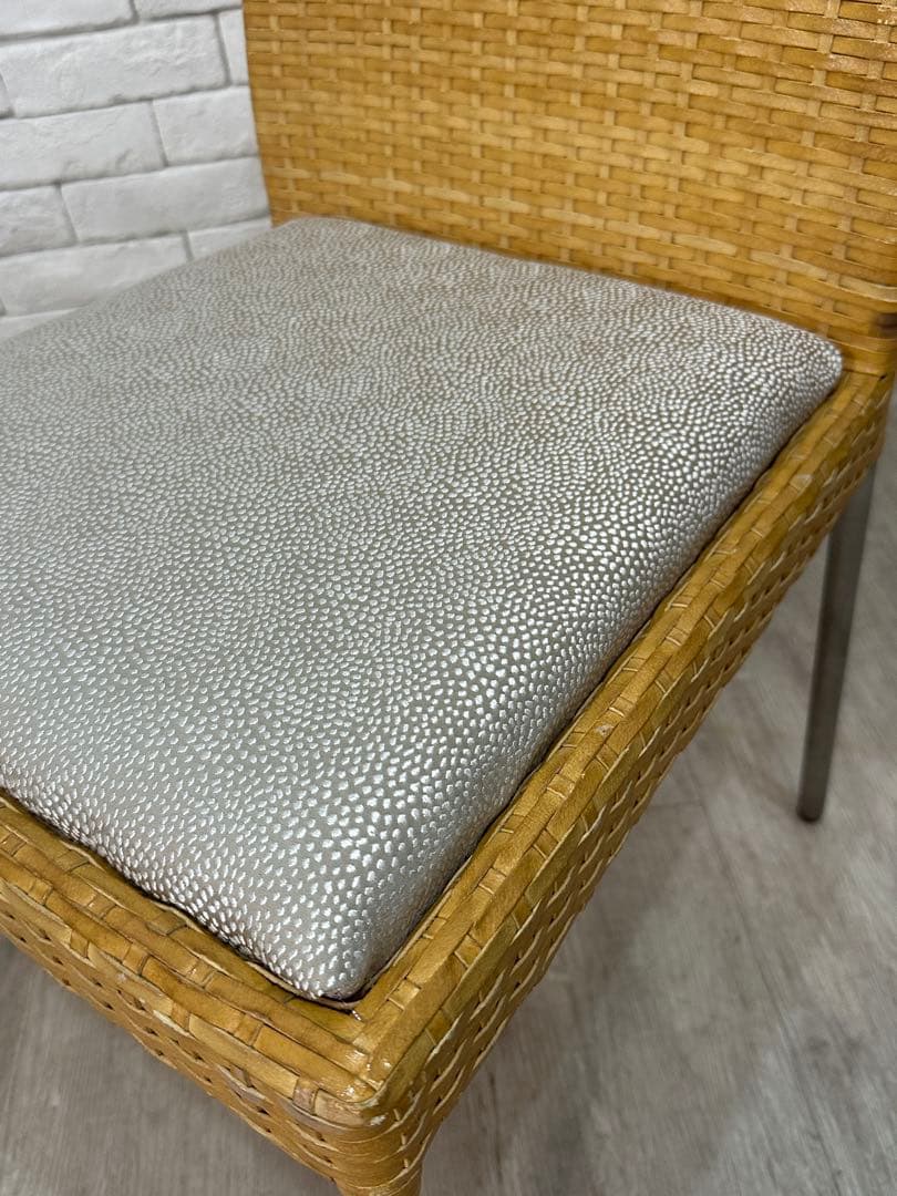 ④【東京23区配送無料】高級家具　アンティークラタン　椅子　チェア　カフェ　店舗