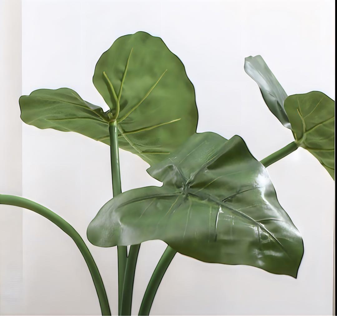 光触媒　人工観葉植物　ウォールグリーン　フェイクグリーン　クワズイモ70