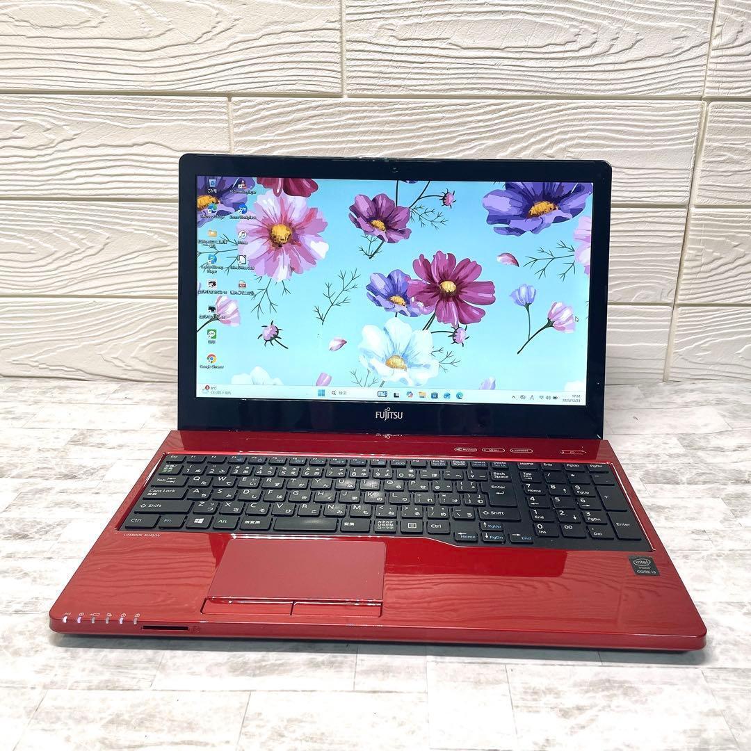 人気色✨美品 ノートパソコン SSD ブルーレイ カメラ win11 8GB