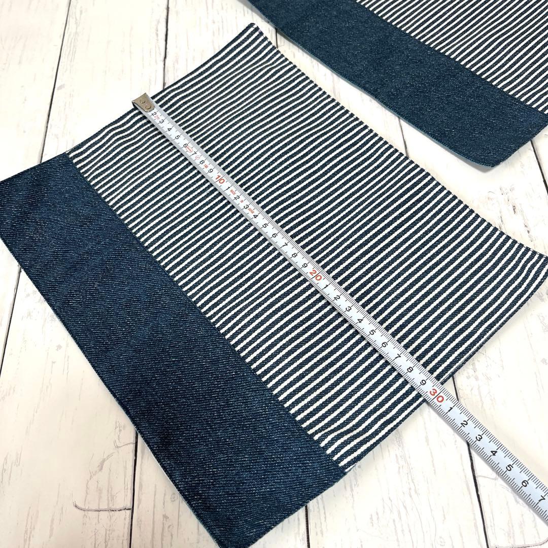 hsk 入園入学セット ヒッコリーストライプ×デニム ハンドメイド