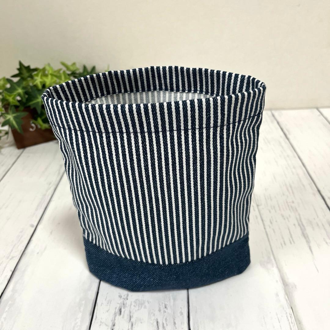 hsk 入園入学セット ヒッコリーストライプ×デニム ハンドメイド