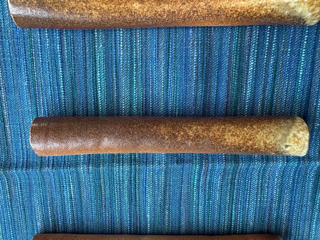 家庭画報掲載陶芸家作　信楽焼　登窯　焼締　カトラリーレスト　５点セット