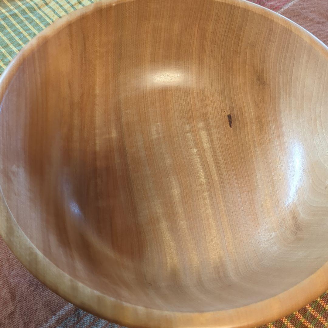 とち　サラダボール①　手作り木工