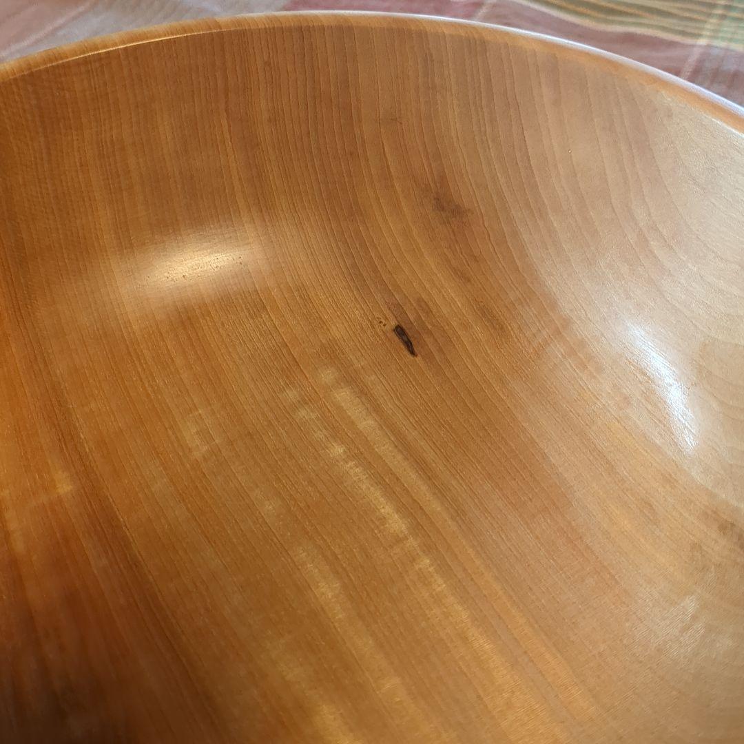 とち　サラダボール①　手作り木工