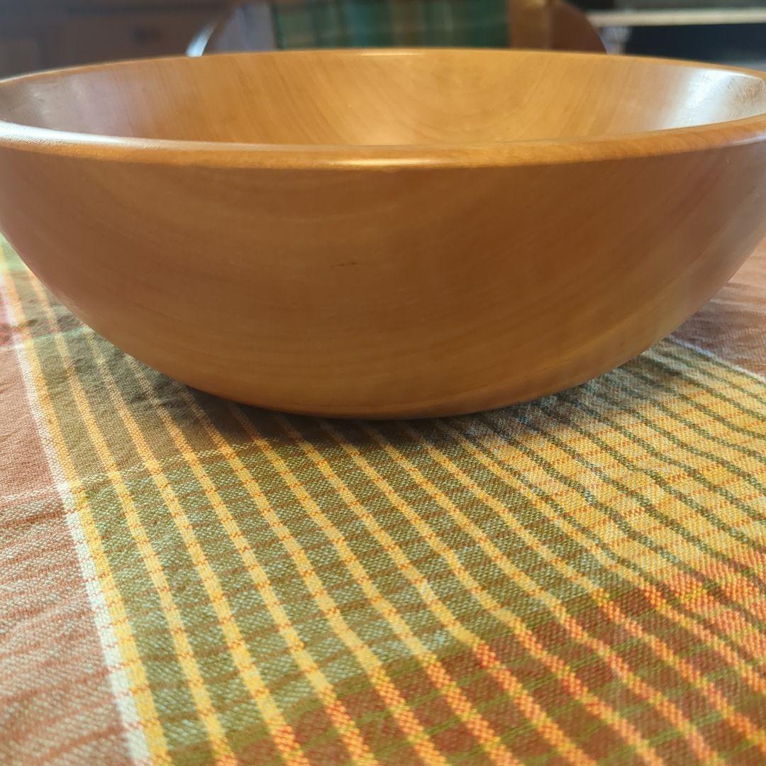 とち　サラダボール①　手作り木工