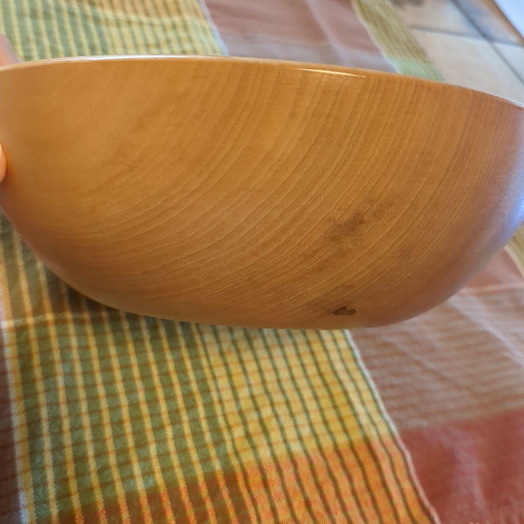 とち　サラダボール①　手作り木工