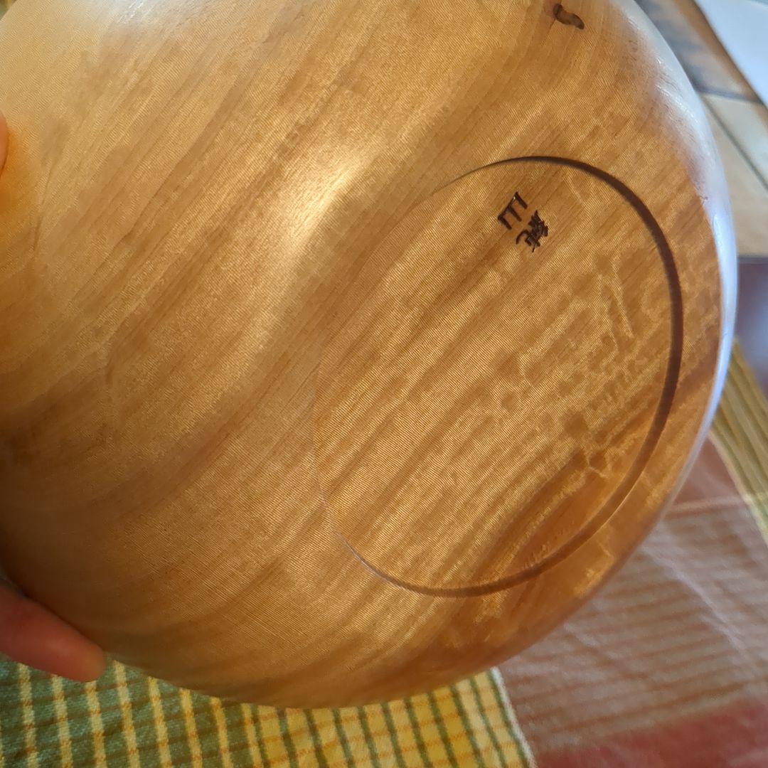 とち　サラダボール①　手作り木工