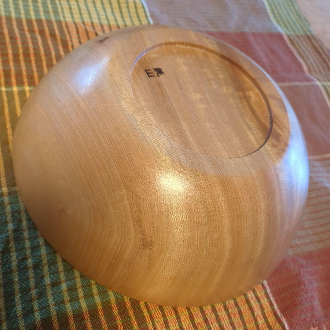 とち　サラダボール①　手作り木工