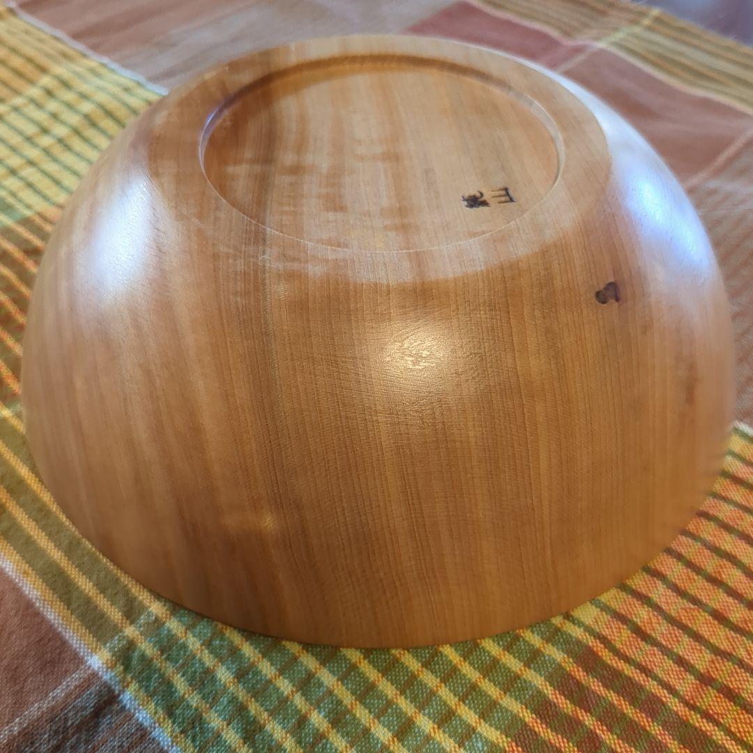 とち　サラダボール①　手作り木工