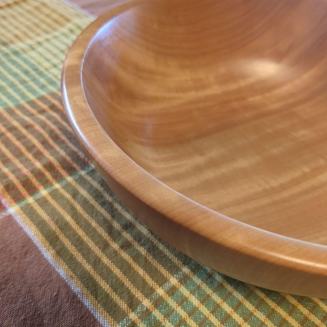 とち　サラダボール①　手作り木工