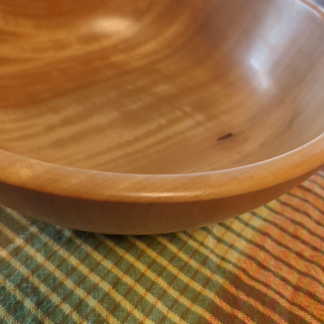 とち　サラダボール①　手作り木工