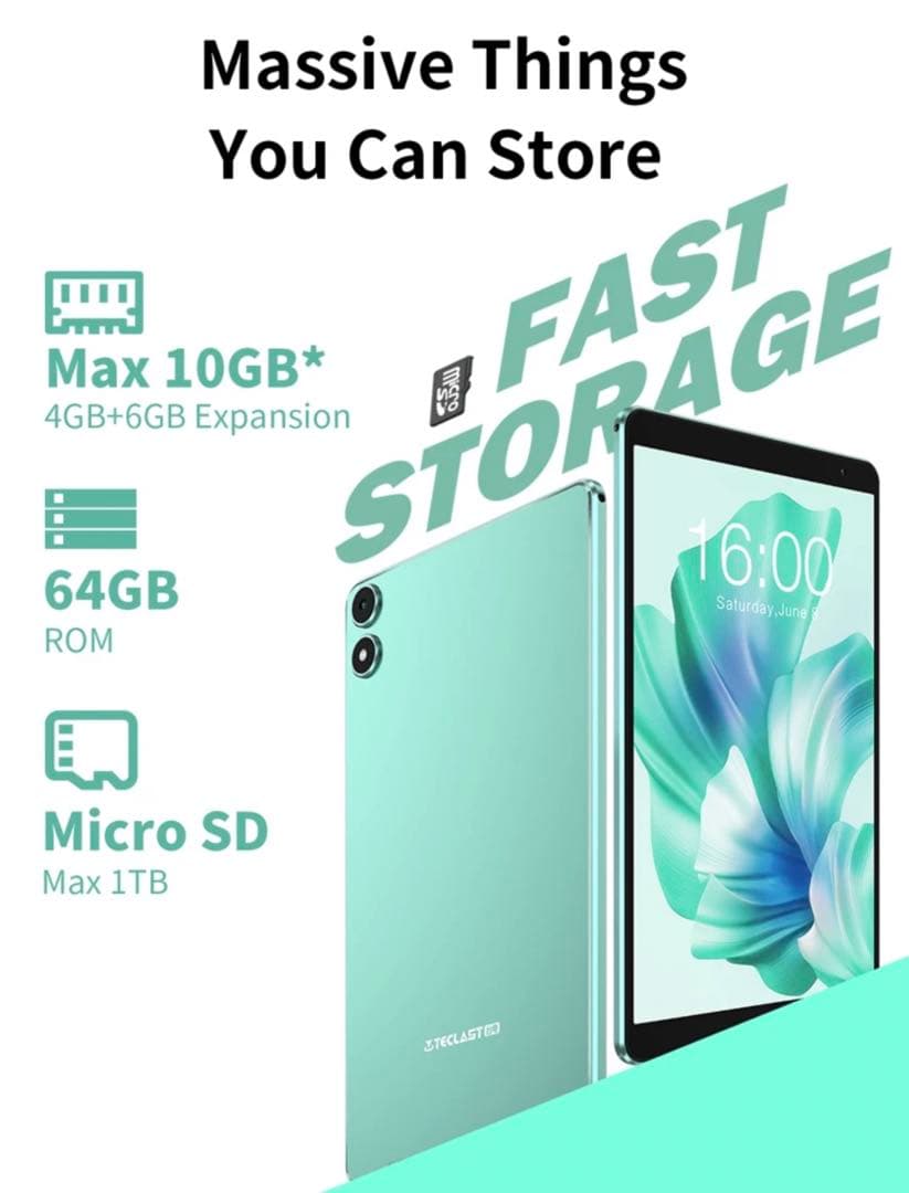 TECLAS タブレット ミントグリーン