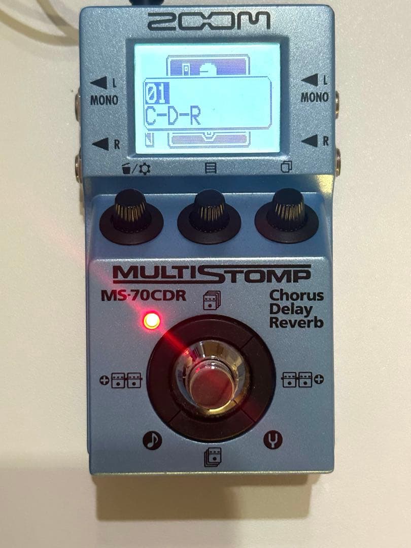 美品 ZOOM MS-70CDR MultiStomp 空間系マルチエフェクター