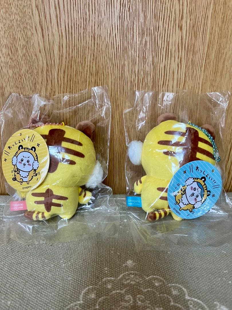 ちいかわ虎さんマスコット(ちいかわ)、(ハチワレ)の2点セット