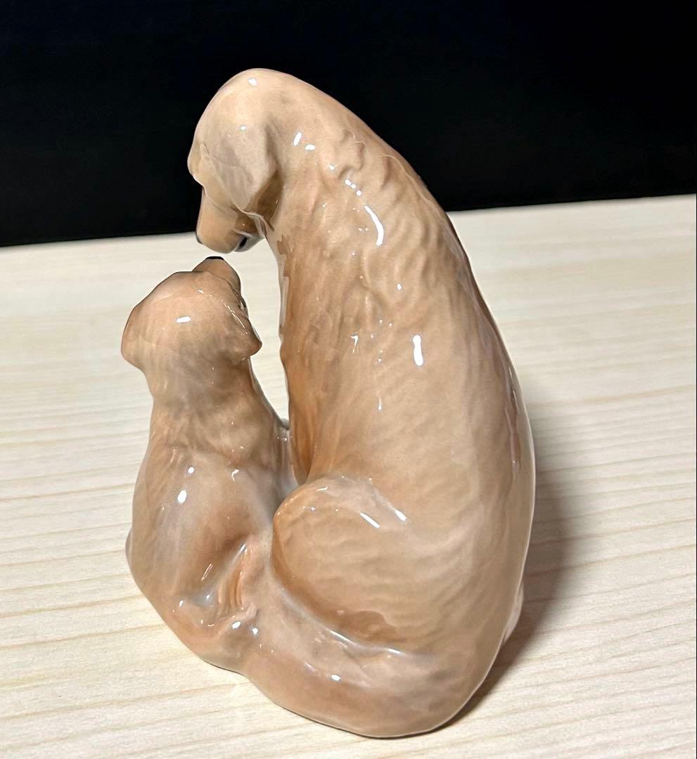 ロイヤルコペンハーゲン　ゴールデンレトリバー親子　フィギュリン　犬　※美品