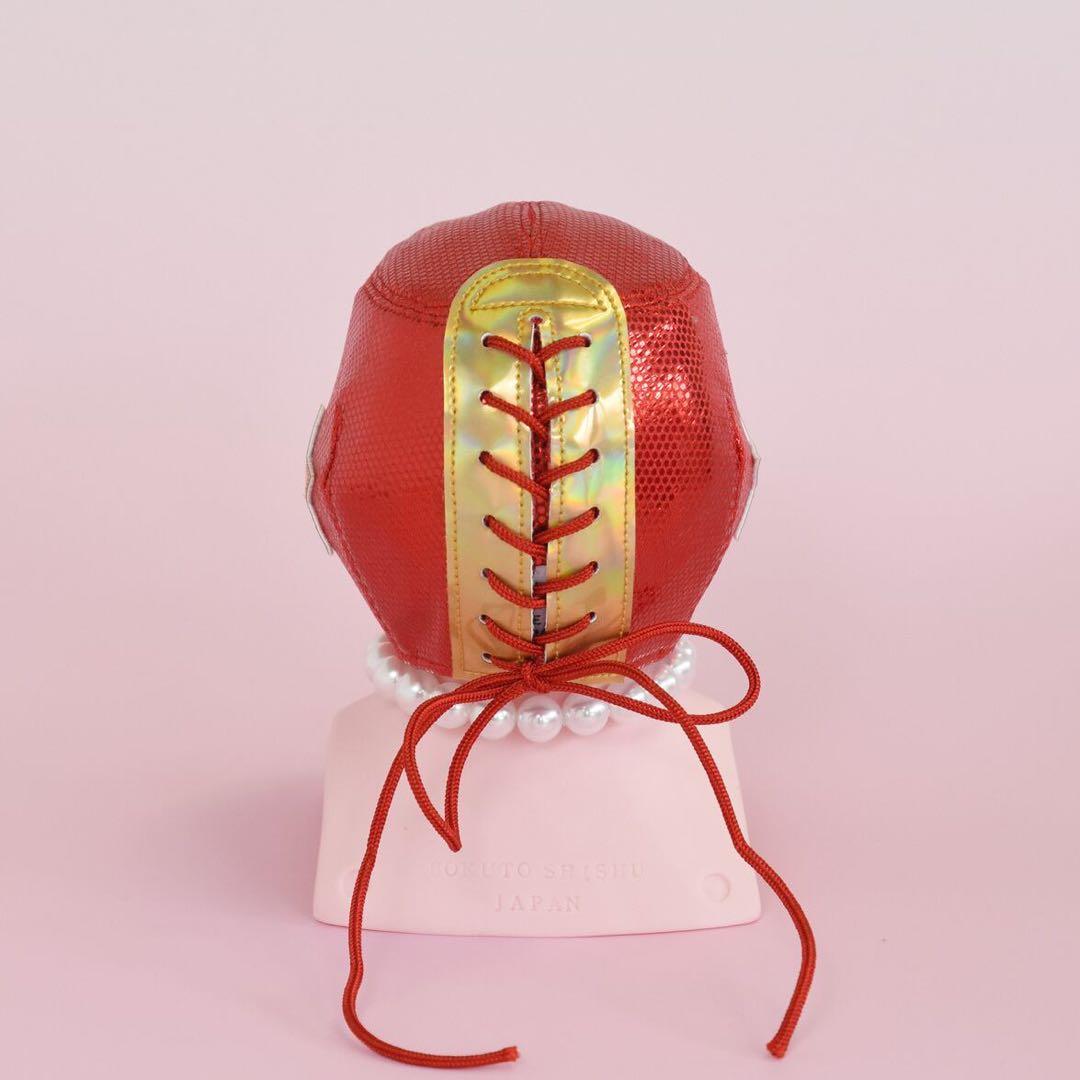 ボクトウ刺繍MASKED AKACHAN \"BEBÉ ESTRELLA\" Red