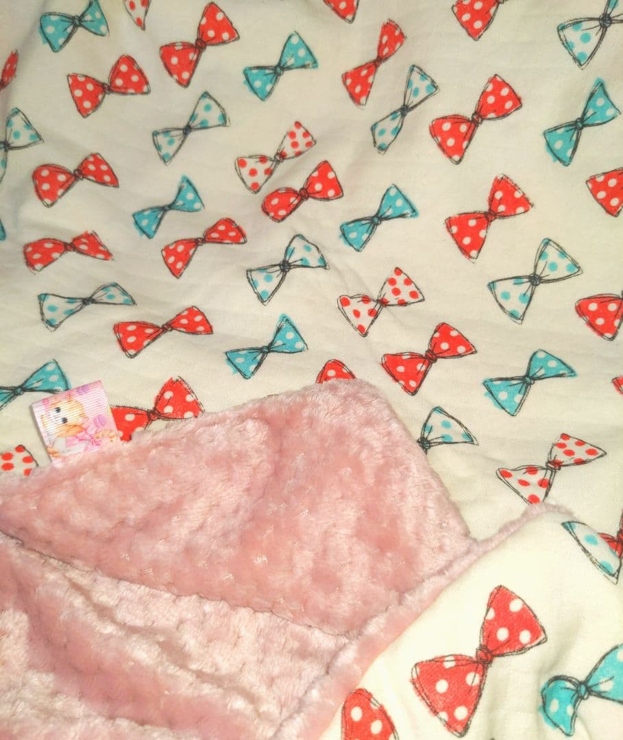 専用♥１枚限定♥みかん♥超もちぷに⭐キルトニット×ボア☆特大ブランケット❤