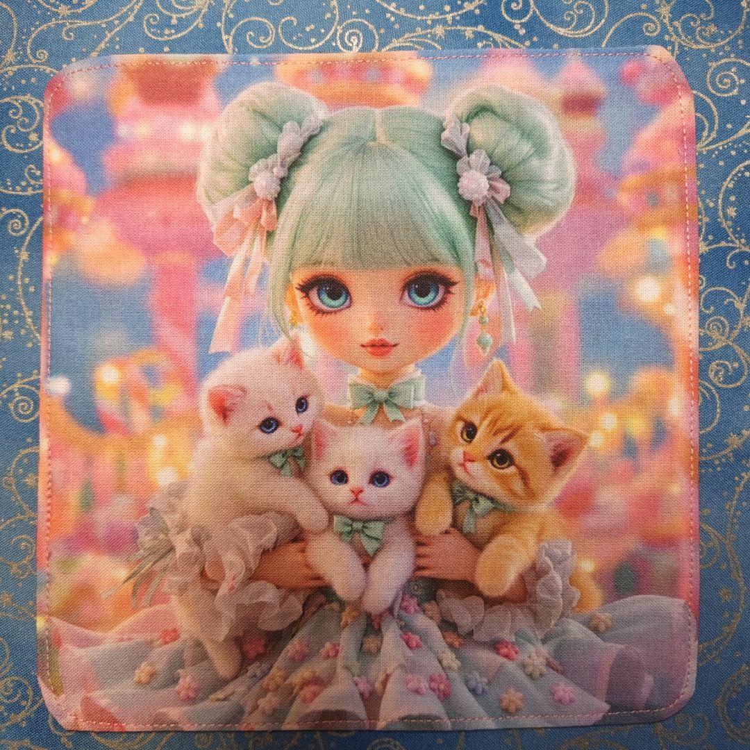 マリーゴールド　ハンカチ　女の子　チワワ柄　18枚