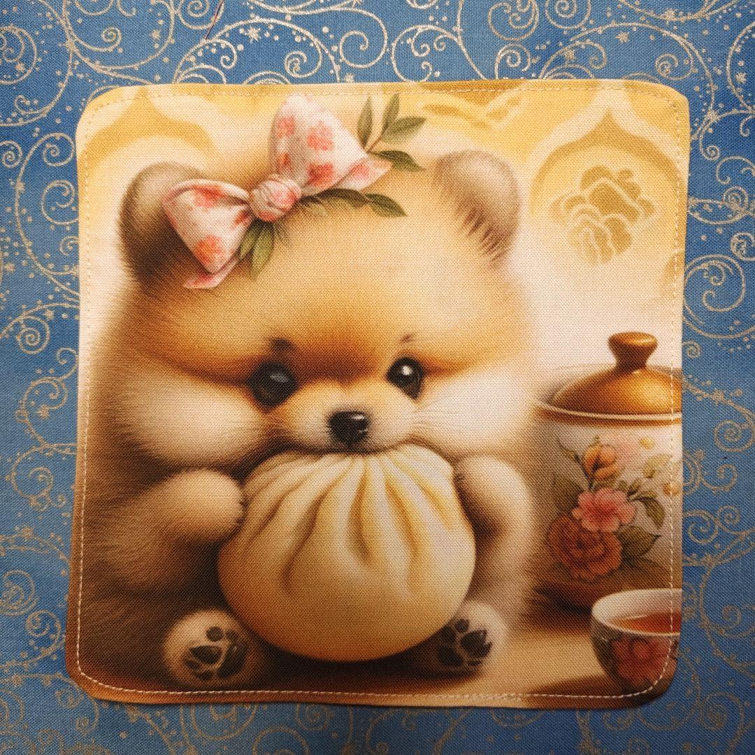 マリーゴールド　ハンカチ　女の子　チワワ柄　18枚