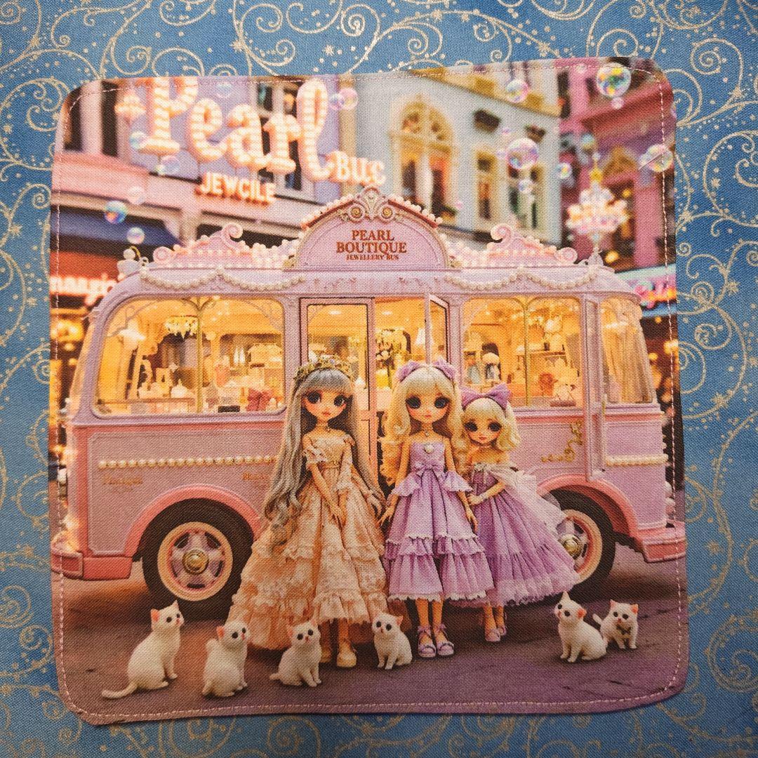 マリーゴールド　ハンカチ　女の子　チワワ柄　18枚