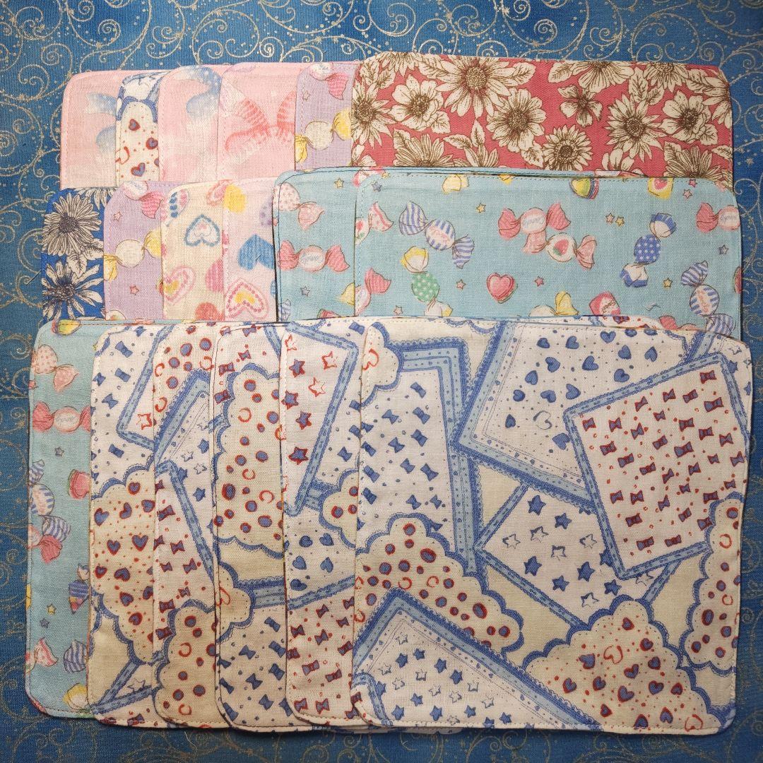 マリーゴールド　ハンカチ　女の子　チワワ柄　18枚