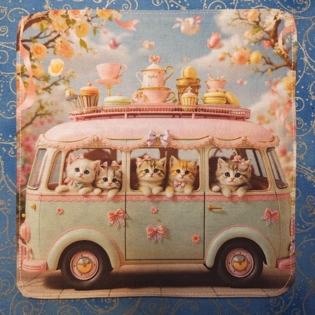 マリーゴールド　ハンカチ　女の子　チワワ柄　18枚