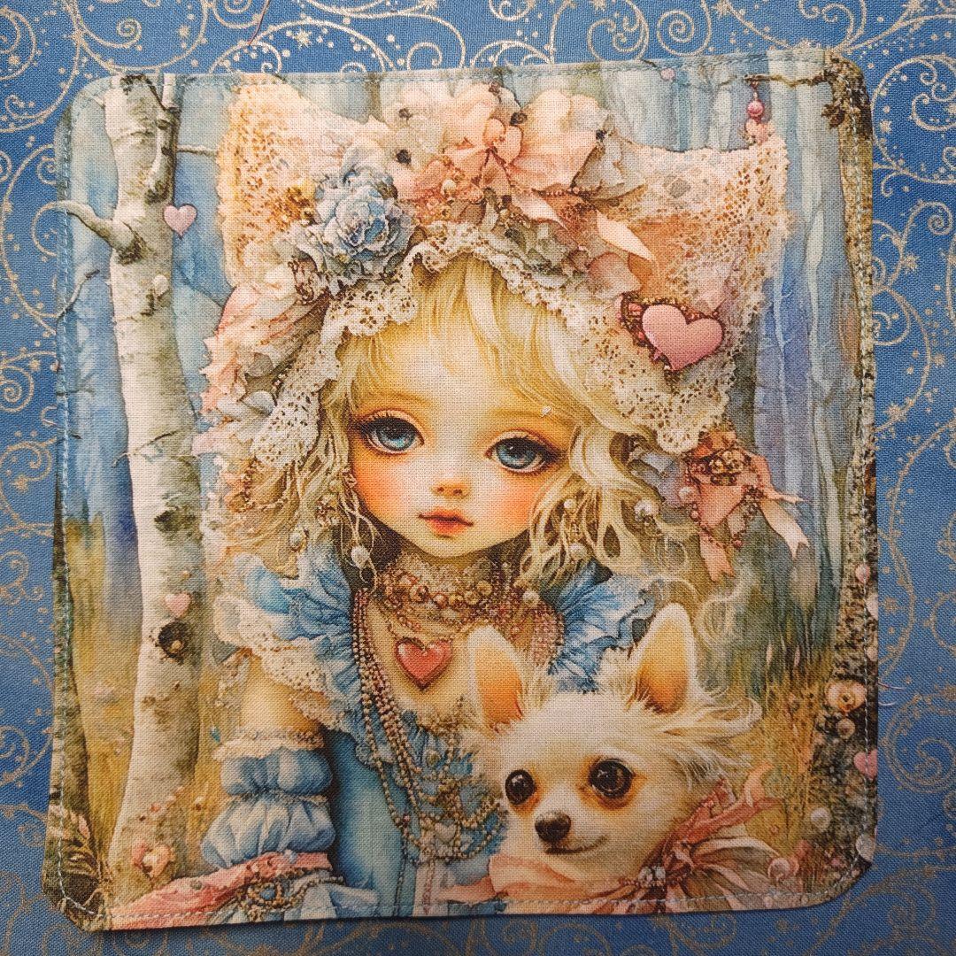 マリーゴールド　ハンカチ　女の子　チワワ柄　18枚