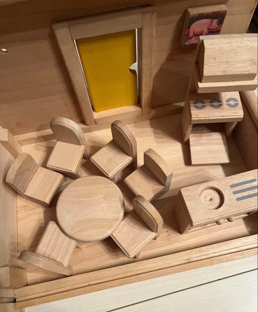 PLAN TOYS プラントイズ 木製 ドールハウス ドール 小物