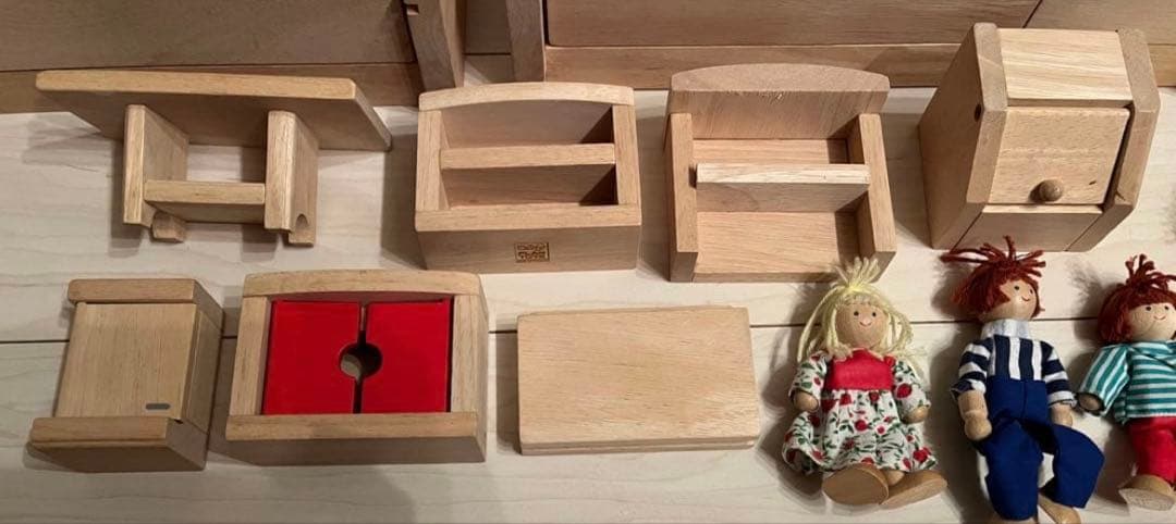 PLAN TOYS プラントイズ 木製 ドールハウス ドール 小物