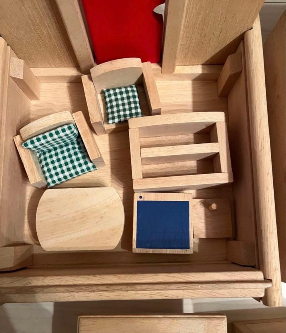 PLAN TOYS プラントイズ 木製 ドールハウス ドール 小物