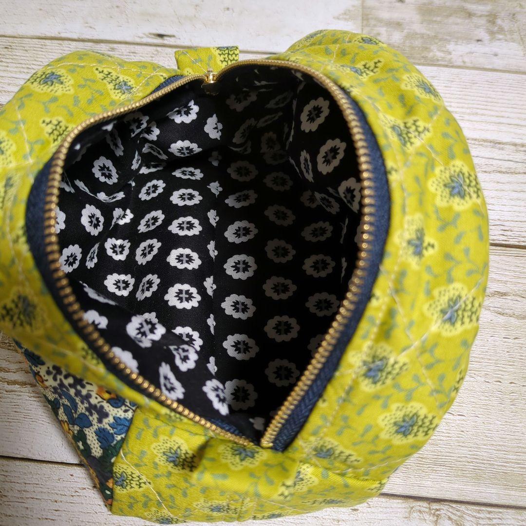 2wayボストンバッグ　キルティングポーチ　ハンドメイド