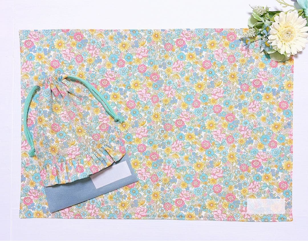 ハンドメイド　オーダー受付　レッスンバッグ　上履き入れ　体操服袋　巾着　入園入学