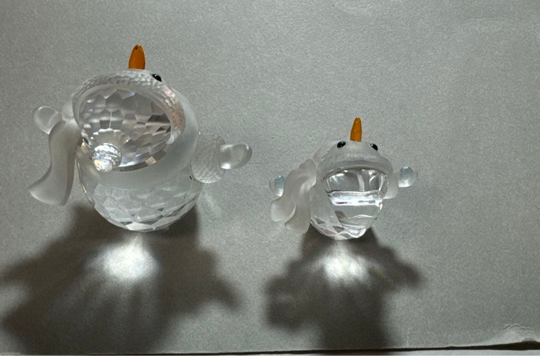 Swarovski スワロフスキー クリスタル 雪だるま スノーマン 2体