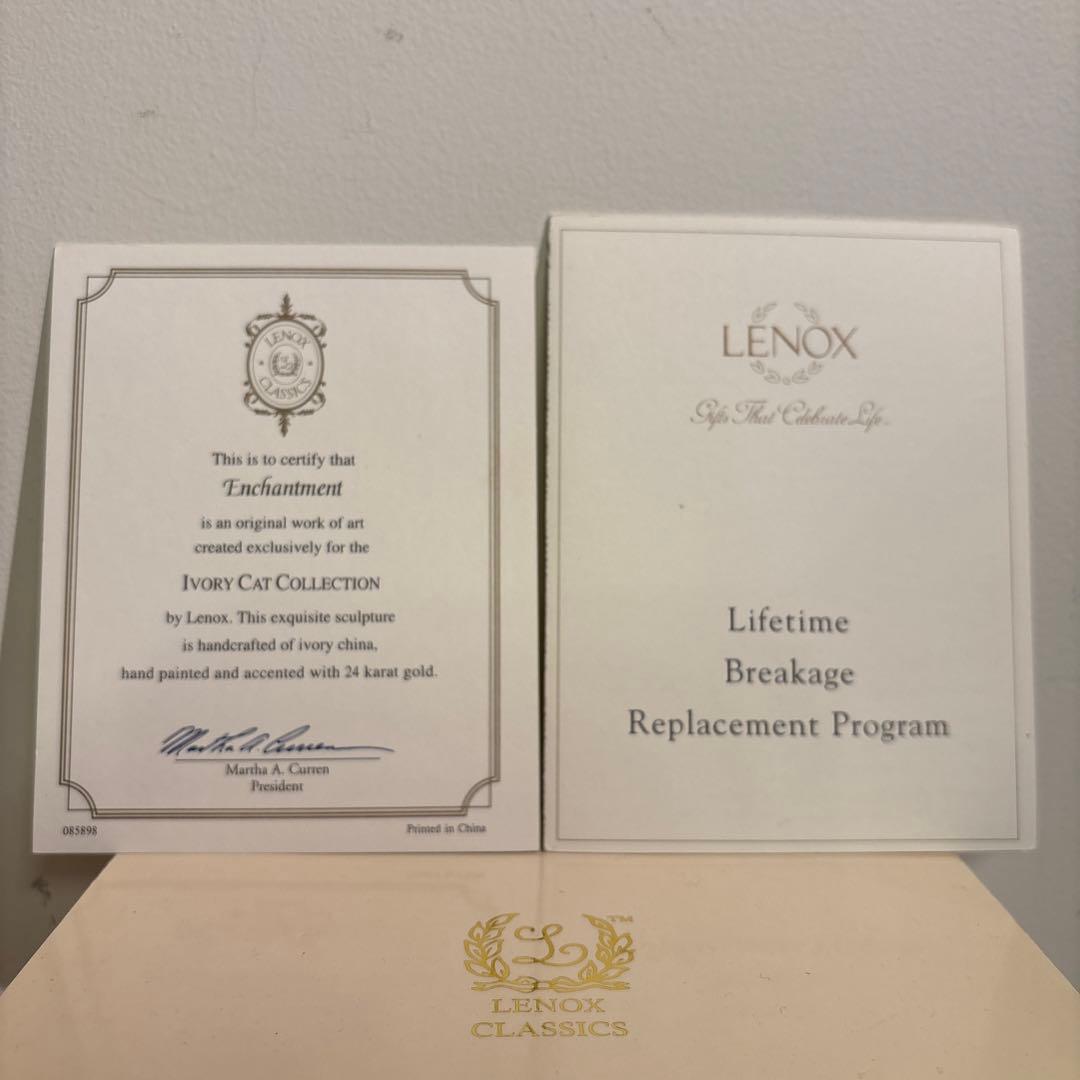 レノックス　lenox フィギュリン　猫