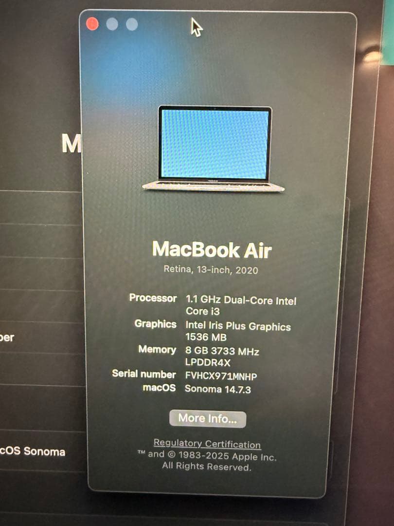 Apple MacBook Air 13.3 inch スペースグレー
