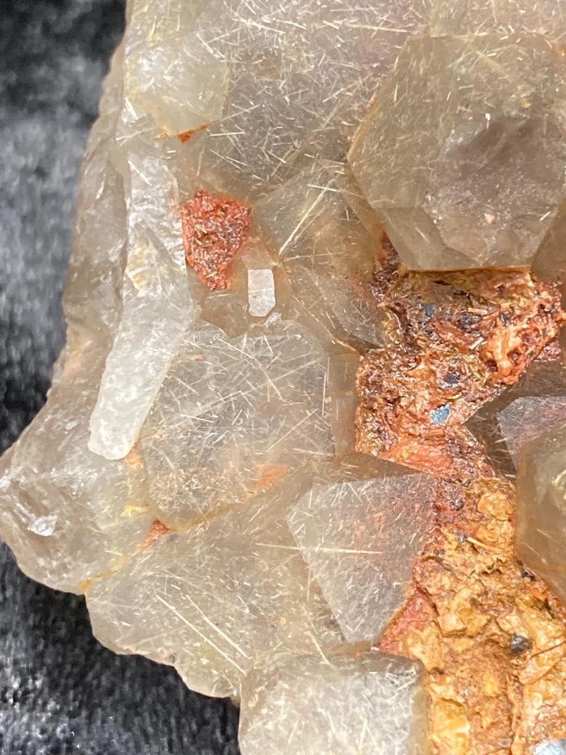 ゴールドルチル スモーキーゴールドルチルクォーツ 原石 クラスター 天然石