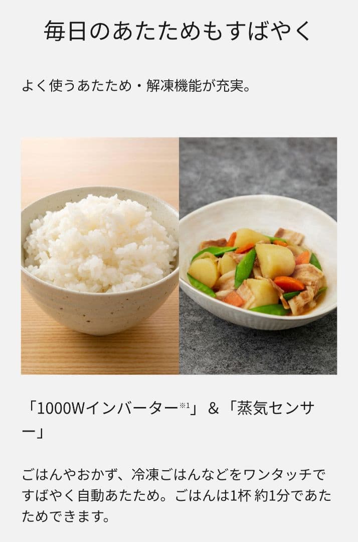 Panasonic 電子レンジ　NE－FL1CーW 2025年製