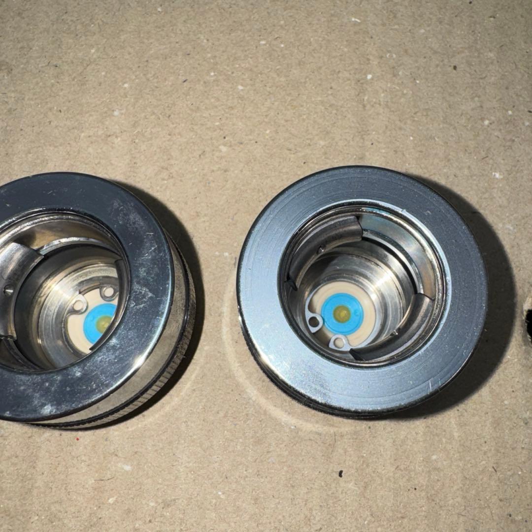 金属製シルバー蛇口2個セット L字型散水用バルブ ［2273］