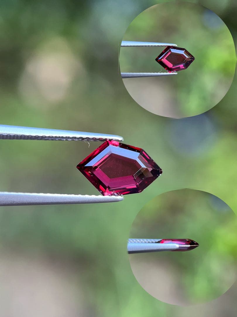 ロードライトガーネットルースペアー2ctRhodolite Garnet